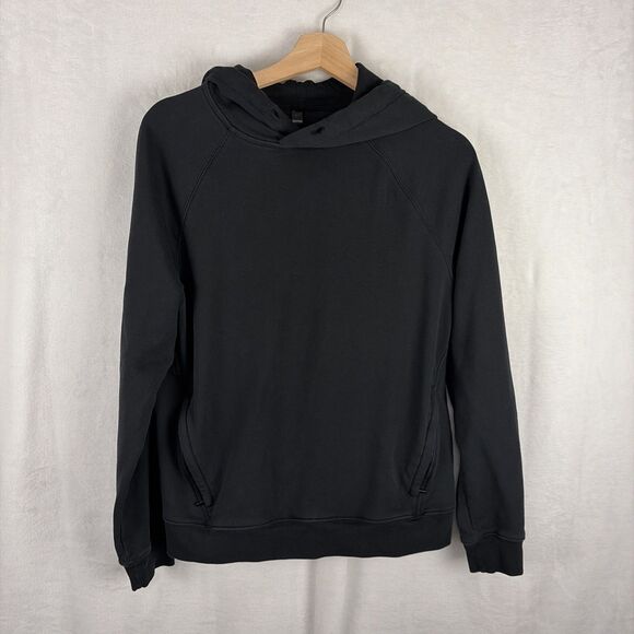 Fabletics Black Cotton Blend Hoodie Sweatshirt Mens Size Small Workout Gym - Picture 1 of 5